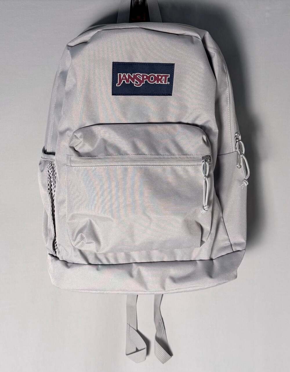 JanSport Cross Town Plus Backpack in Misty Grey with Laptop Sleeve